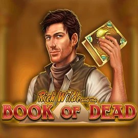 Slots logo of Book of Dead from Play'n GO at Slotornado Casino