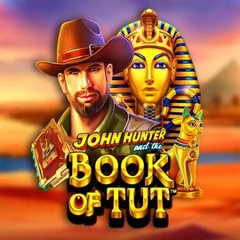 John Hunter and the Book of Tut online game logo by Pragmatic Play on slotornadocasinos.at