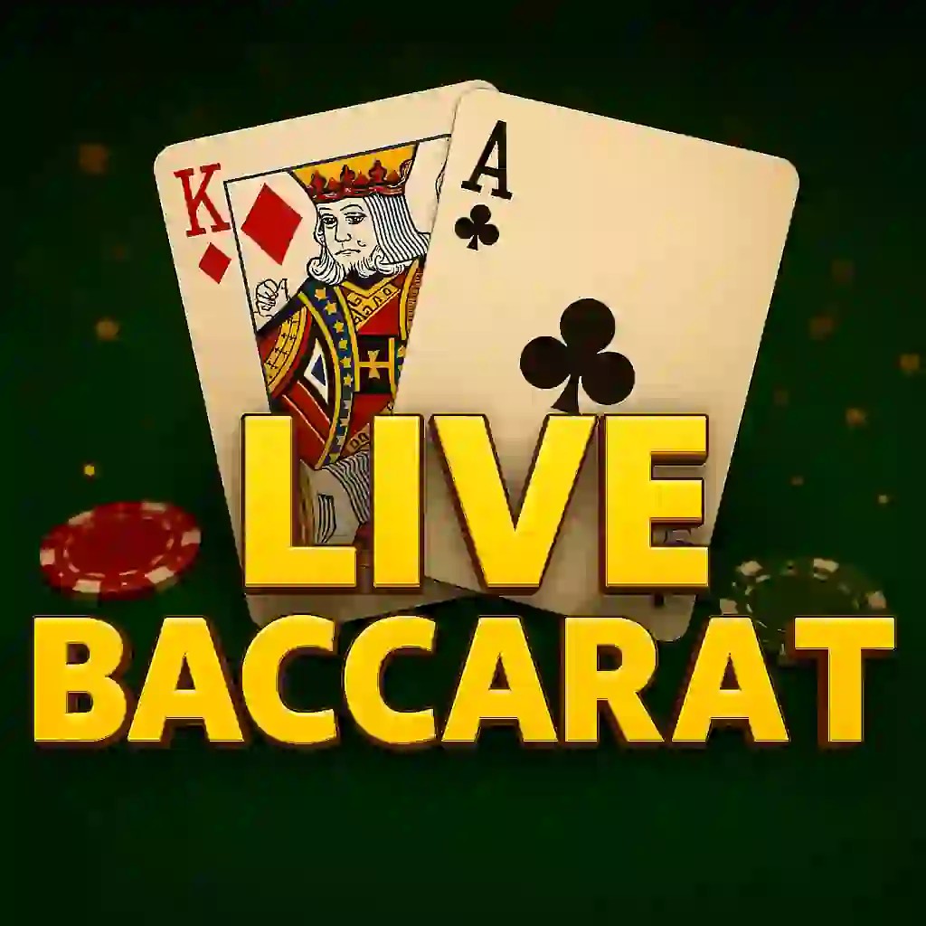 Live Baccarat game by Evolution – logo hosted on Slotornado Casino